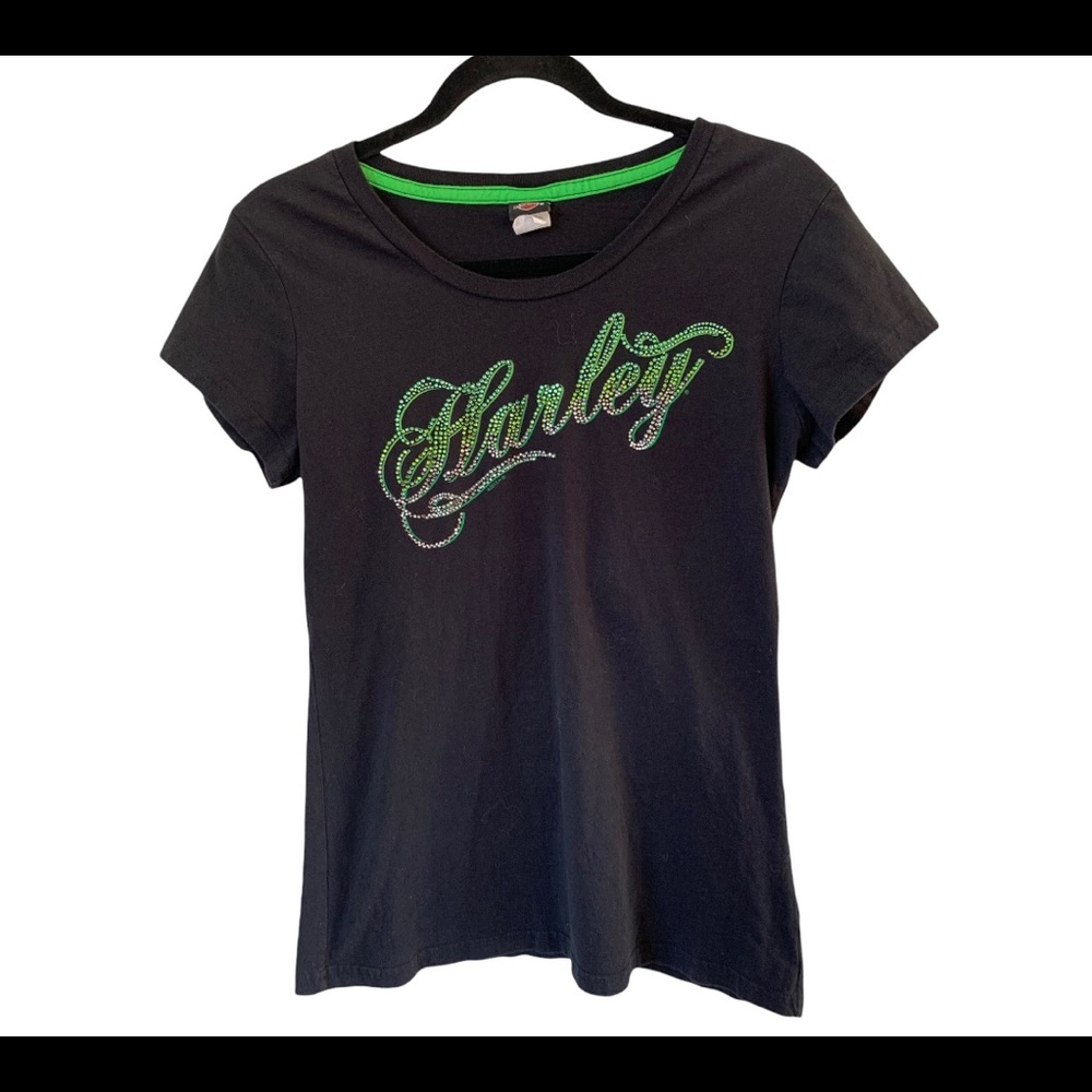 Harley Davidson Rhinestone Tee